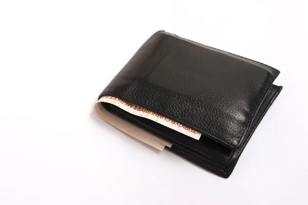 siyah cüzdan ve fity Türk Lirası 