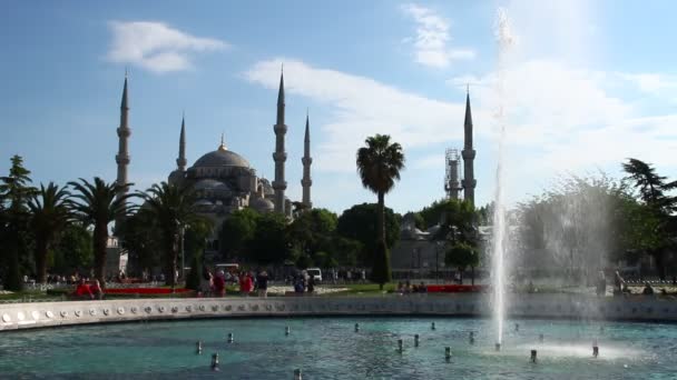 Mavi Cami ve sultanahmet Meydanı — Stok video