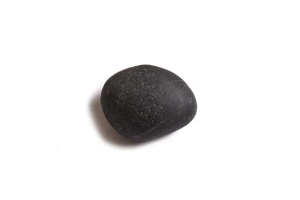 Żwir kamień na białym tle — Zdjęcie stockowe