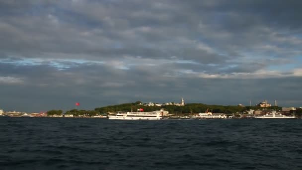 Istanbul stad landschap — Stockvideo