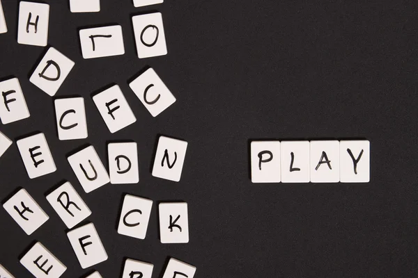 Kelime alfabesi ile oynamak — Stok fotoğraf