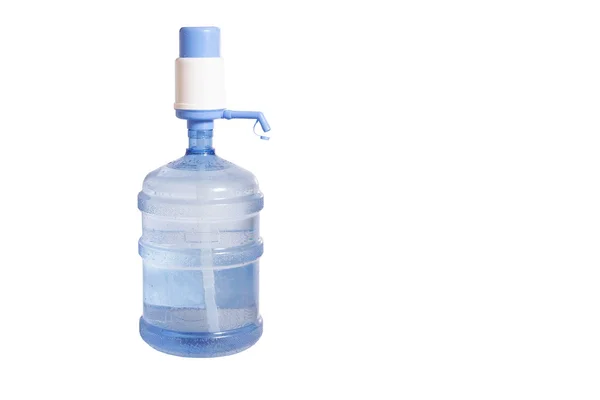 Flasche und Wasserpumpe — Stockfoto