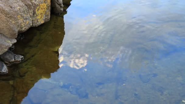 Riflesso dell'acqua e cielo — Video Stock