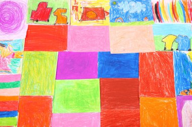 pastel boya resim ve renk