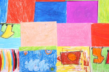 pastel boya resim ve renk