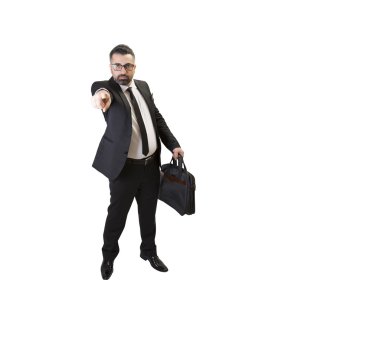 Patron işaret eden personel