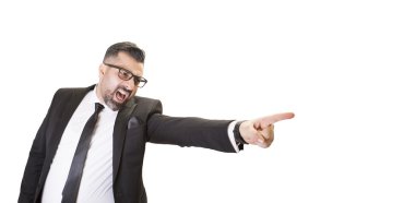 kızgın adam işaret