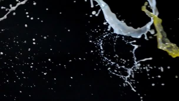 Flux de lait et de jus d'orange 