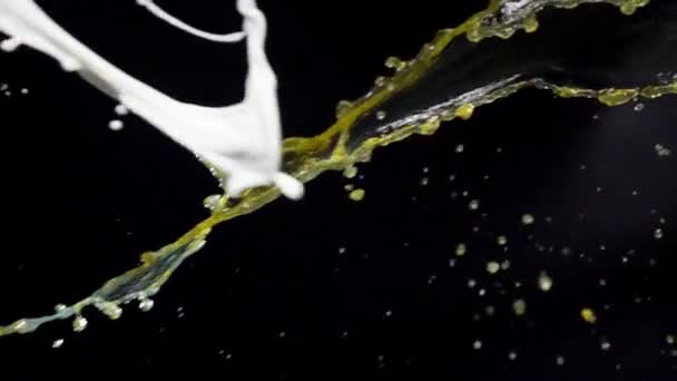 Flux de lait et de jus d'orange 