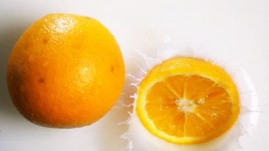 Süt düşme turuncu iki bölümden