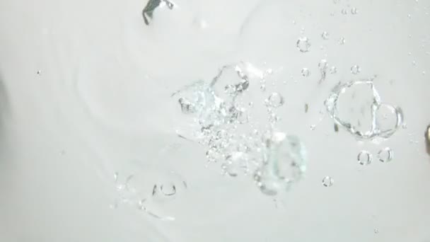 Πλάνα κουκκίδα κάτω από την επιφάνεια του νερού — Αρχείο Βίντεο