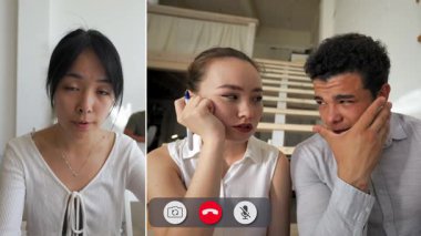 Öğrenciler öğretmenleriyle çevrimiçi bir platform aracılığıyla iletişim kurarak, öğrenme yolculukları hakkında düşüncelerini ifade ederken, odak ve kararlılıklarını gösteriyorlar..