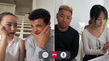 Öğrenciler ve öğretmenler çevrimiçi bir çağrıya katılıyorlar, fikirleri paylaşıyorlar ve birlikte çalışıyorlar. Derin düşünce ve öğrenme anlarını yakalar..