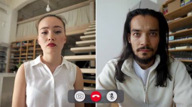 Öğrenciler çeşitli duygularla dolu eşsiz bir çevrimiçi öğrenme deneyimini paylaşıyorlar. İfadeleri çağrı sırasında çatışma, merak ve anlayış anlarını yansıtır..