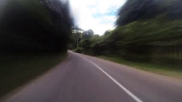 Mobil di-papan kamera mendaftar — Stok Video