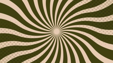 Noel nane şekeri kıvrımlı, yeşil ve krema tonlarında. Bayram tatlılarından esinlenilmiş soyut sarmal şablon. Noel kartları, ambalajlar, posterler, mevsimlik dekorasyonlar için mükemmel.