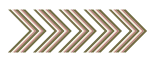 Kırmızı ve yeşil renkli tekrar eden simge şeritli Noel okunu at. Kış temaları, seyrüsefer afişleri, dekoratif planlar, mevsimlik tasarımlar için bayram yönetmeliği öğesi