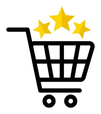 Derecelendirme yıldızları müşteri değerlendirme konsepti çevrimiçi mağaza geribildirim kalitesi değerlendirmesi perakende satış memnuniyeti ve ticaret sembolü