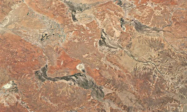 Спутниковый Вид Сверху Австралию — стоковое фото
