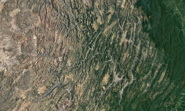Спутниковый Вид Сверху Боливию — стоковое фото