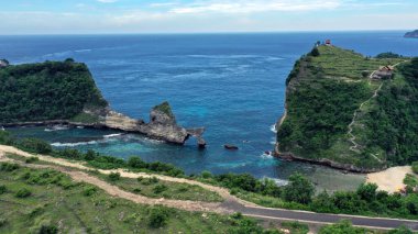 Endonezya 'nın Nusa Penida adasındaki güzel Atuh plajı