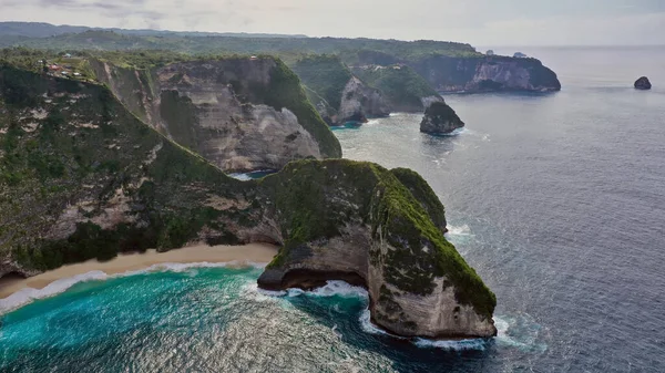 Kalinkin Endonezya Nın Güzel Plajı Nusa Penida Hint Okyanusu Nun — Stok fotoğraf