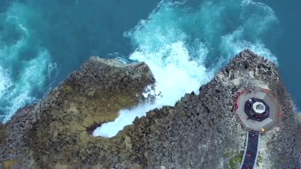 Observation Deck Water Blow Nusa Dua Bali — Stock Video