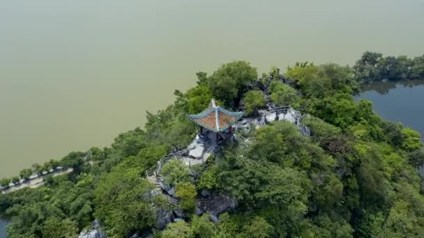 Sieben Sterne Felsenpark Qixing Yan Zhaoqing Provinz Guangdong China — Stockvideo