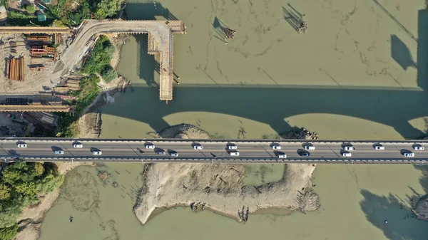 Podul Peste Râul Kuban Krasnodar — Fotografie, imagine de stoc