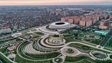 Krasnodar üzerinde gün batımı