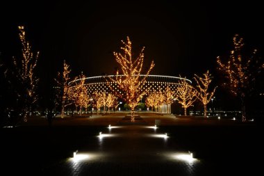 Krasnodar 'daki gece parkı Galitskogo