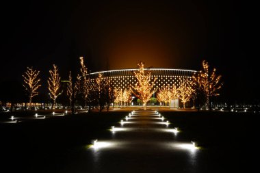Krasnodar 'daki gece parkı Galitskogo