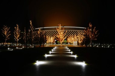 Krasnodar 'daki gece parkı Galitskogo