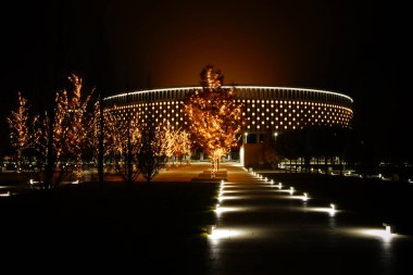 Krasnodar 'daki gece parkı Galitskogo