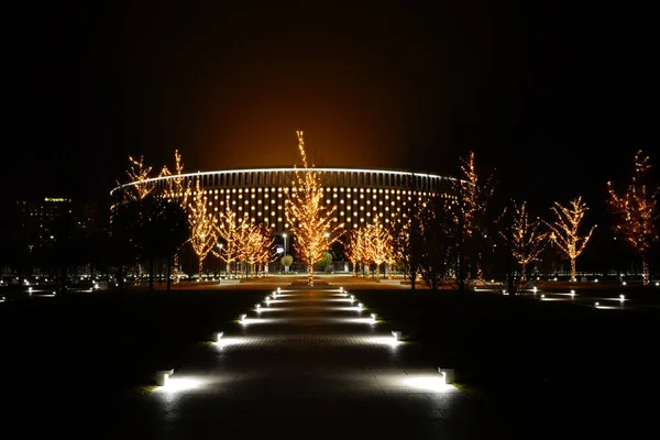 Krasnodar 'daki gece parkı Galitskogo
