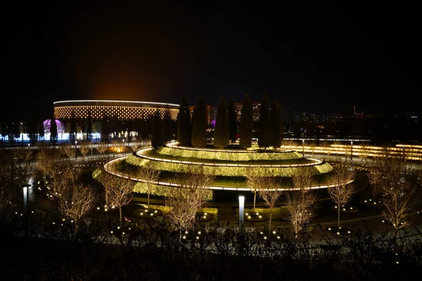 Parque Nocturno Galitskogo Krasnodar — Foto de Stock