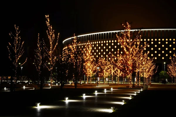 Krasnodar 'daki gece parkı Galitskogo