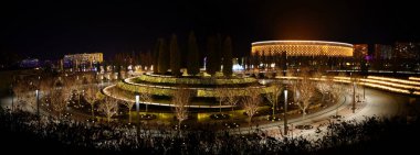Krasnodar 'daki gece parkı Galitskogo