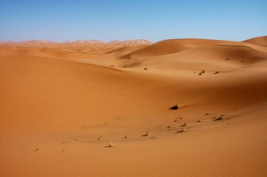 Merzouga 'daki Fas çölünün güzelliği
