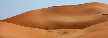 Merzouga 'daki Fas çölünün güzelliği