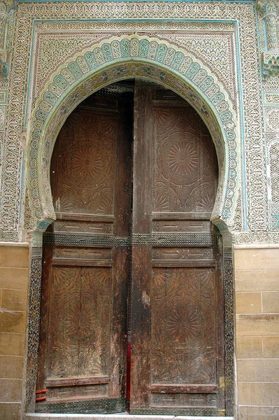 Porte Traditionnelle Artisanale Maroc — Photo