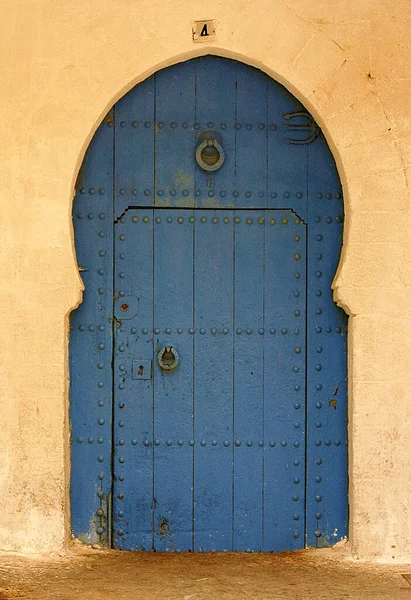 Puerta Tradicional Artesanal Marruecos — Foto de Stock