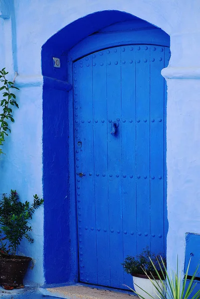 Traditionelle Und Handwerkliche Tür Marokko — Stockfoto
