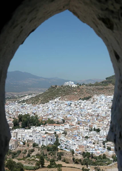 Chefchaouen Blue Πόλη Του Μαρόκου — Φωτογραφία Αρχείου