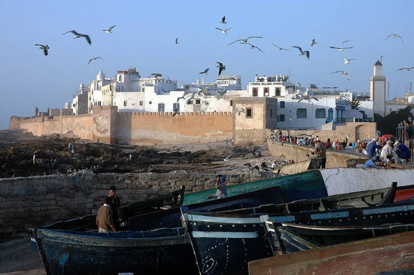 Antiga Arquitetura Portuguesa Essaouira Marrocos — Fotografia de Stock