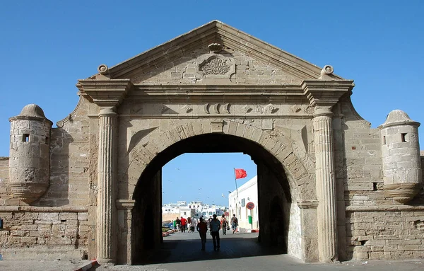 Παλαιά Πορτογαλική Αρχιτεκτονική Στην Essaouira Του Μαρόκου — Φωτογραφία Αρχείου
