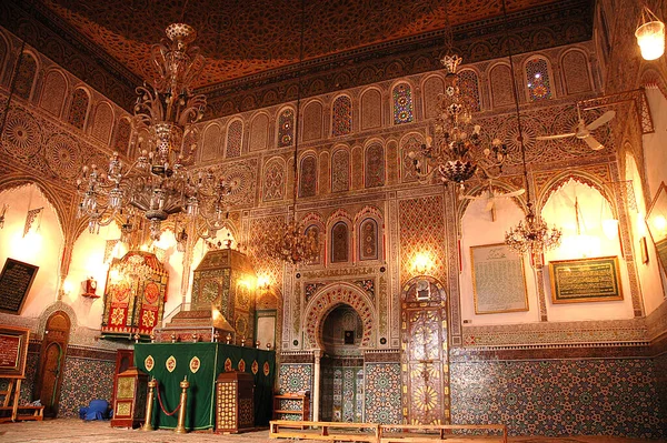 Moulay Idriss Mausoleum Fez Marokko — Stockfoto