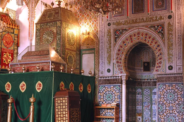 Moulay Idriss Mausoleum Fez Marokko — Stockfoto