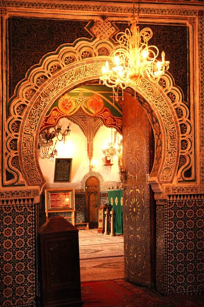 Moulay Idriss Mauzóleum Fez Marokkóban — Stock Fotó