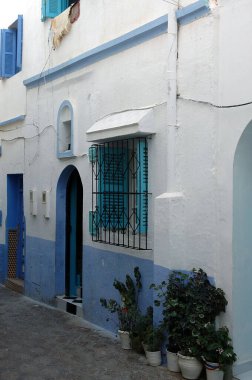 Fas 'ın eski kentlerinin sokağı